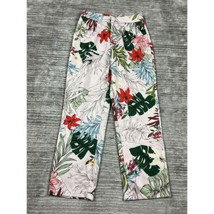 LATISTE‎ By Amy Pants Womens Medium Multicolor Floral Pleated Polyester Blend